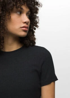 PrAna - Women's Foundation Rib Tee -Prana Clothing Shop 1970821 BLACKHEATHER ALT 5