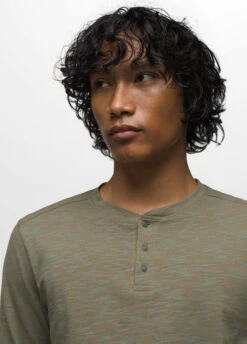 PrAna - Men's Ronnie Henley II -Prana Clothing Shop 2055911 EUCALYPTUSHEATHER ALT 5