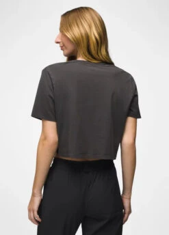 PrAna - Women's Everyday Vintage-Washed Graphic Crop Tee -Prana Clothing Shop 2066761 CHARCOALMINDSCAPE ALT 2