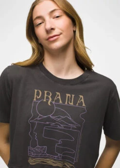 PrAna - Women's Everyday Vintage-Washed Graphic Crop Tee -Prana Clothing Shop 2066761 CHARCOALMINDSCAPE ALT 5