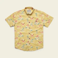 Howler Bros - Mansfield Shirt -Prana Clothing Shop S24 SS Shirts Mansfield Flamingo Flamboyance Front