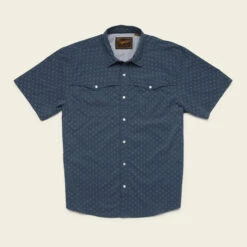 Howler Bros - Men's Open Country Tech Shirt -Prana Clothing Shop S24 SS Shirts Open Country Little Puddles Nightfall Front 914fe715 e283 4afc 8b07 c6859a59d400