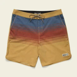 Howler Bros - Bruja Boardshorts -Prana Clothing Shop S25 Boardshorts Bruja Boardshorts Meridians Old Gold HB Flat Front
