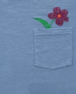 Toad & Co - Women's Primo Short Sleeve Crew -Prana Clothing Shop T1001915 Weathered Blue Embroidery Fabric