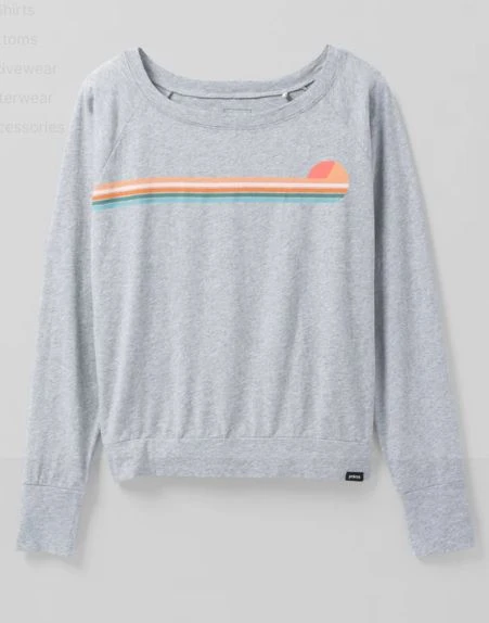 PrAna: Women's Organic Graphic Long Sleeve 4 PrAna: Women's Organic Graphic Long Sleeve - Image 2